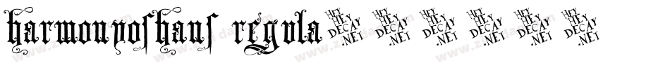HarmonyOSHans Regula字体转换